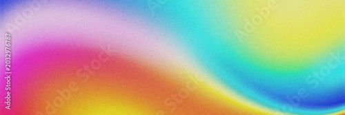 Vibrant Rainbow Gradient Background, Abstract Swirls of Pink, Orange, Yellow, Blue, and Green Hues, Smooth Blended Colors for Design 4K grainy texture Background