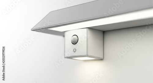 Obraz na płótnie Modern LED under cabinet light with motion sensor for home illumination
