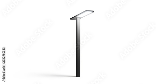 Canvas-taulu Modern outdoor solar powered LED street light fixture.