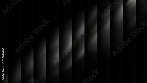 Abstract vertical light streaks on dark background featuring soft diagonal shadows and minimalist geometric gradients for modern graphic design and digital art projects