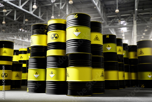 Картината върху платно Hazardous waste management, Nuclear industry