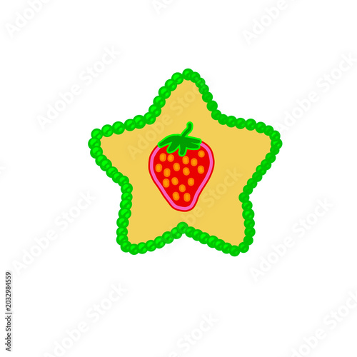 Pearl Star with Vivid Strawberry