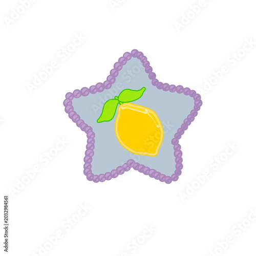Pearl Star with Vivid Lemon