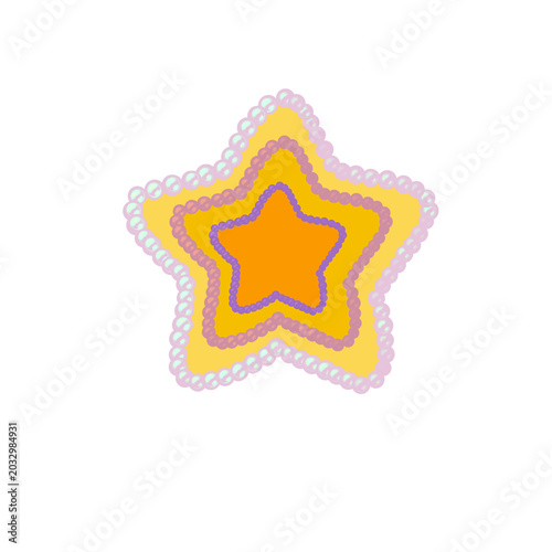 Layered Pearl Stars Inside Each Other