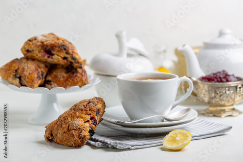 Traditional English buns (scones).
