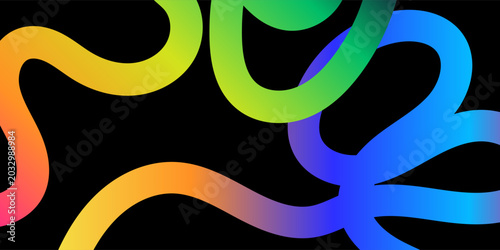 Foto Vibrant rainbow color line abstract backdrop