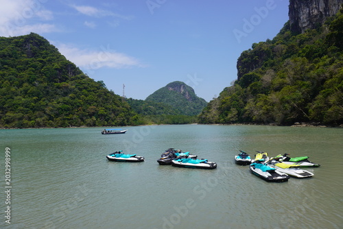 Photos jet skiing on crystal-clear waters in Langkawi