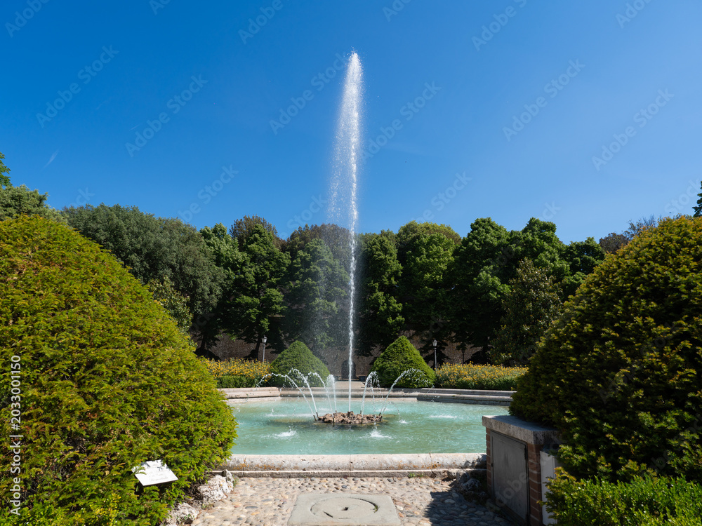 Obraz premium Fontana di San Prospero, liberty style fountain in Siena, Italy