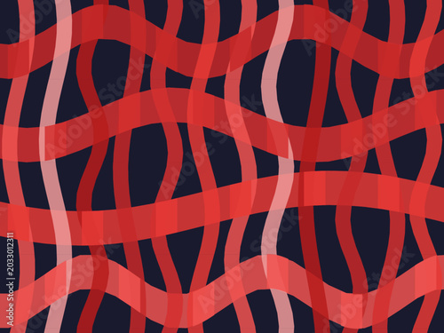 Abstract Woven Color Ribbons Modern Art Background