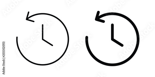 Foto Past icon or symbol set