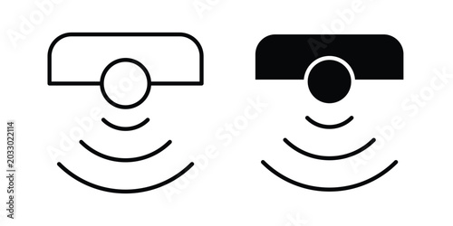 Sensor icon or symbol set