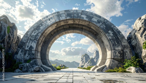 Majestic Stone Archway - A Gateway to Another World.