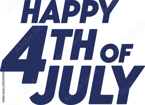 Happy 4th of july celebration greeting