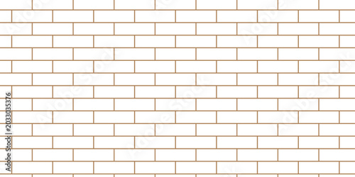 white brick wall texture and solid bricks seamless pattern background.