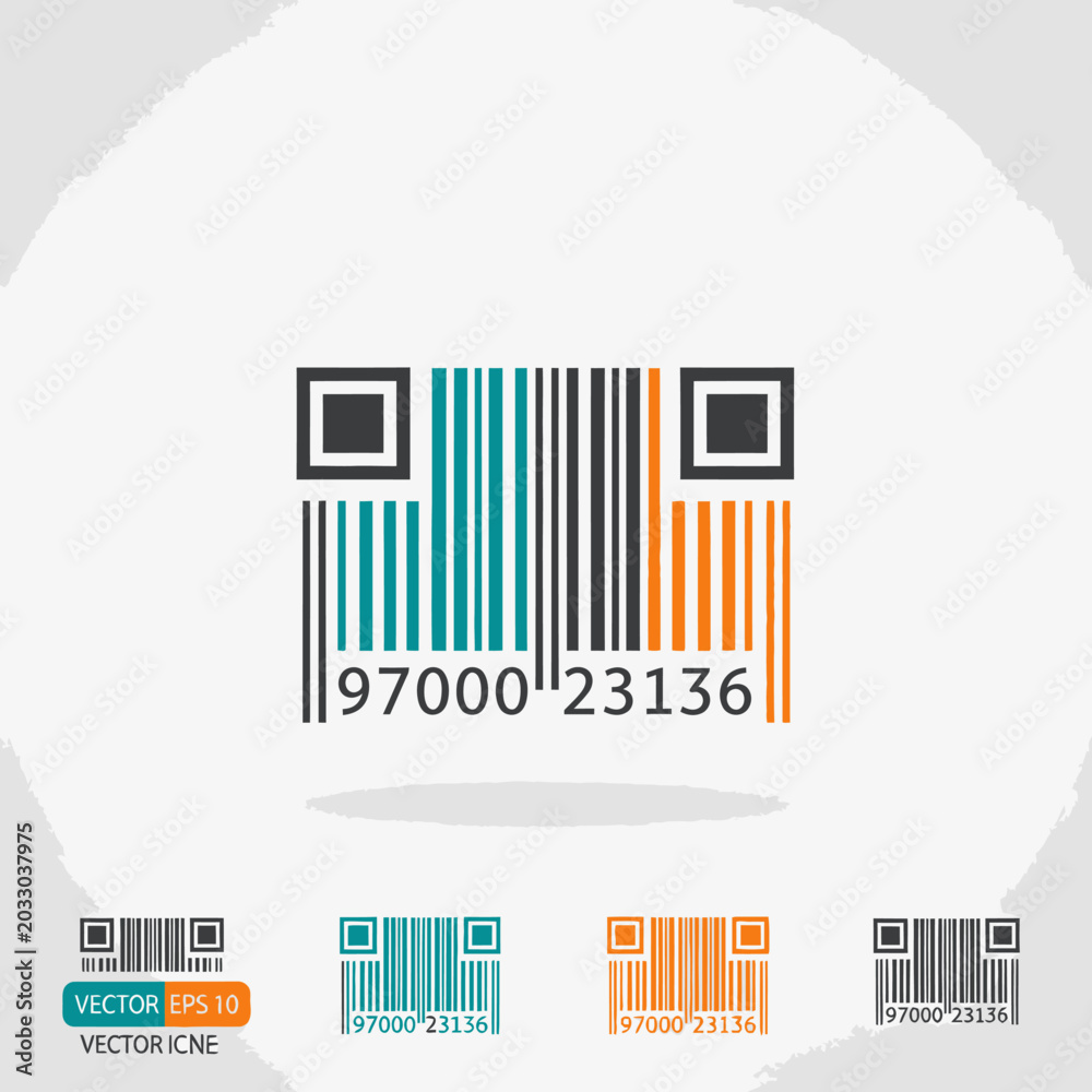 Obraz premium Barcode Scanner Code Label Symbol.