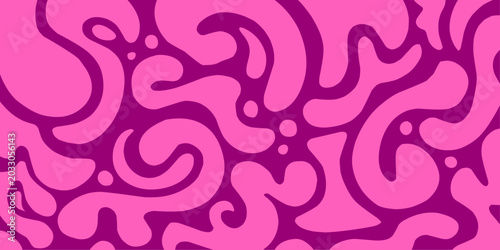 Obraz na płótnie A vibrant abstract vector background featuring pink and purple liquid fluid shapes