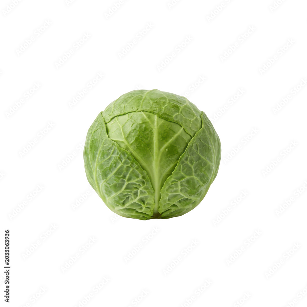 Fototapeta premium Single fresh green Brussels sprout