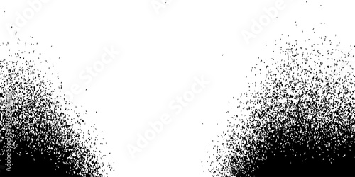 Fotografie noisy grain texture fading dotted gradient background