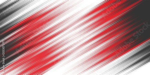 Halftone dots red and blue color pattern gradient grunge texture background. Dot pop art comic sport style vector illustration. modern background