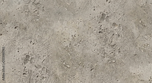 Seamless rough concrete wall texture background in neutral gray tones