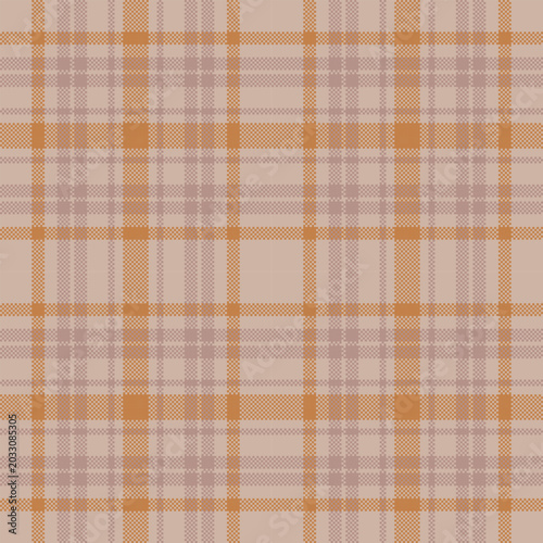 green plaid fabric. Elegant neutral plaid seamless pattern in beige and soft brown shades, suitable for fashion fabrics and home decor backgrounds.