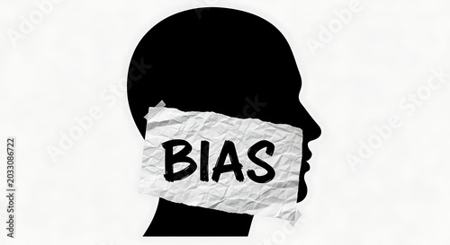 Silhouette of head with 