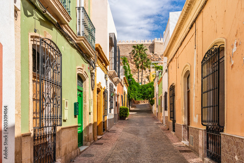 Foto Scenic sight in Almeria on a sunny summer morning, Andalusia, Spain