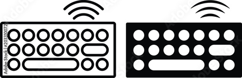 Photos Keyboard icon design template