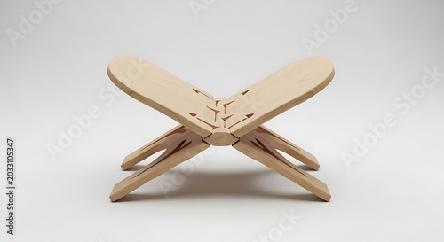 Minimalist wooden book holder stand for reading lightweight portable design