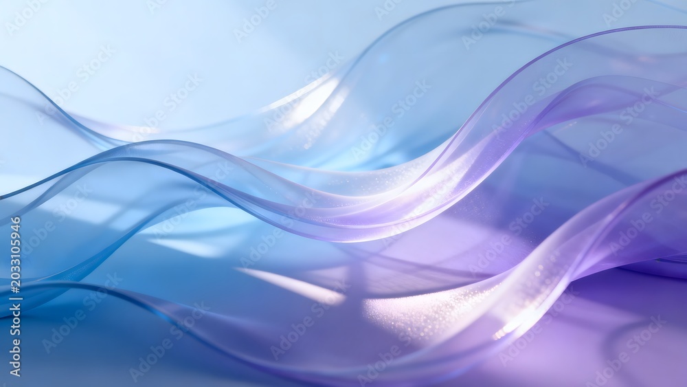 Fototapeta premium Abstract flowing ribbons of light