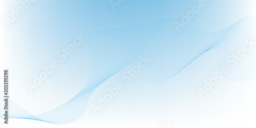 Fotografie Deep sky blue gradient abstract background with stripes curve line vector image