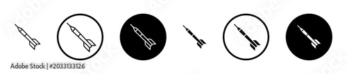 Foto Dart icon filled flat and line versions