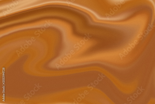 Abstract grainy liquid marble background with fluid swirls in warm brown, caramel, and beige neutral tones