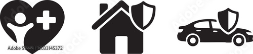 Foto Elite Protection Insurance Icon Vector Symbol