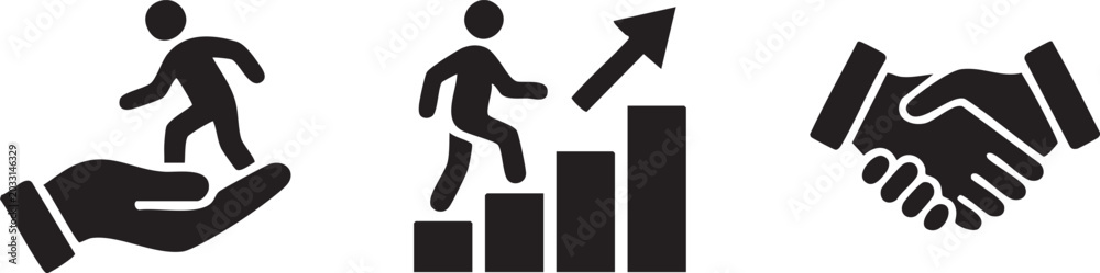 Obraz premium Public Welfare Volunteering Icon Design Vector