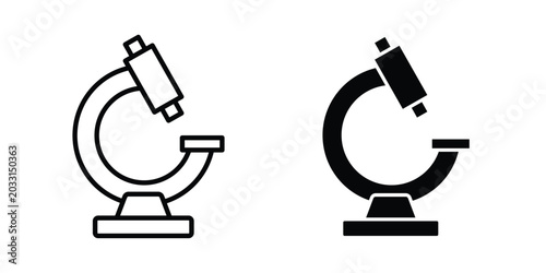 Bild auf Leinwand Microscope icon