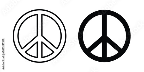 Tableau sur toile Peace icon
