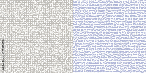 Φωτογραφία Abstract pattern of Turing reaction biological diffusion in 2 color and style variants