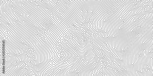 Fotografía Organic seamless patterns with rounded lines Diffusion reaction background