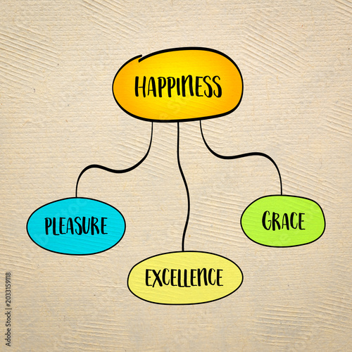Fényképezés three kinds of happiness - pleasure, grace, and excellence, understanding of wha