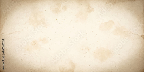 Bild auf Leinwand An aged, weathered parchment paper with distinctive water stains and an antique, vintage texture, evoking a sense of history and timelessness