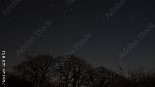 night sky with stars