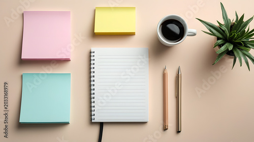 a image depicting lifestyle of a person sticky notes in a frame