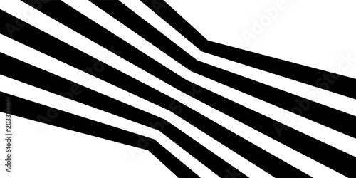Fotografía Abstract perspective line wave stripes with 3d dimensional effect