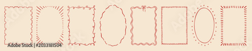 Картината върху платно Whimsical frame set