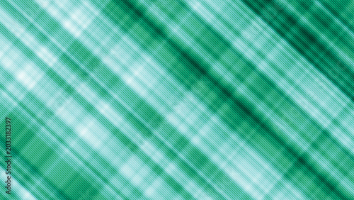 Vászonkép Abstract diagonal green stripes and plaid texture pattern