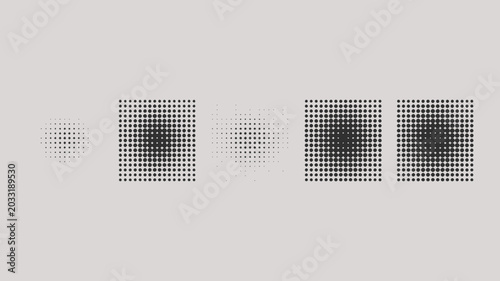 Photos Dot gradient pattern with increasing density a grayscale vector illustration dot