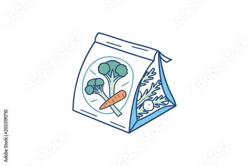 Vegetable Storage Bag Icon