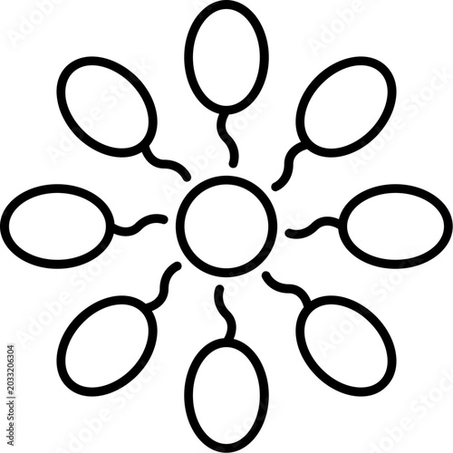 Bild auf Leinwand Phospholipid Icon