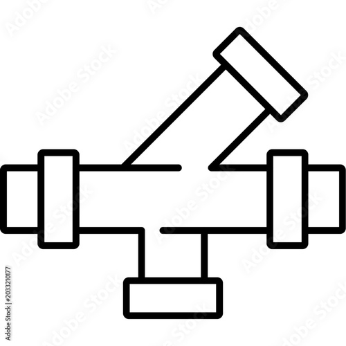 Billede på lærred Backflow Preventer Icon